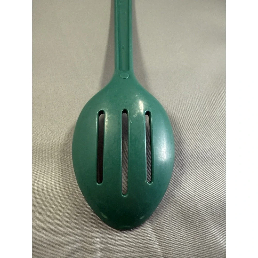 Vintage Ultratemp Green Slotted Spoon Heat Resistant Nylon Kitchen Utensil